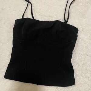Elegant Black Women's peppermayo corset Top